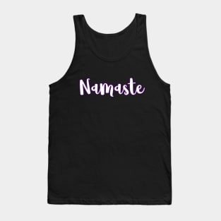 Namaste Spiritual Yoga Purple Design Tank Top